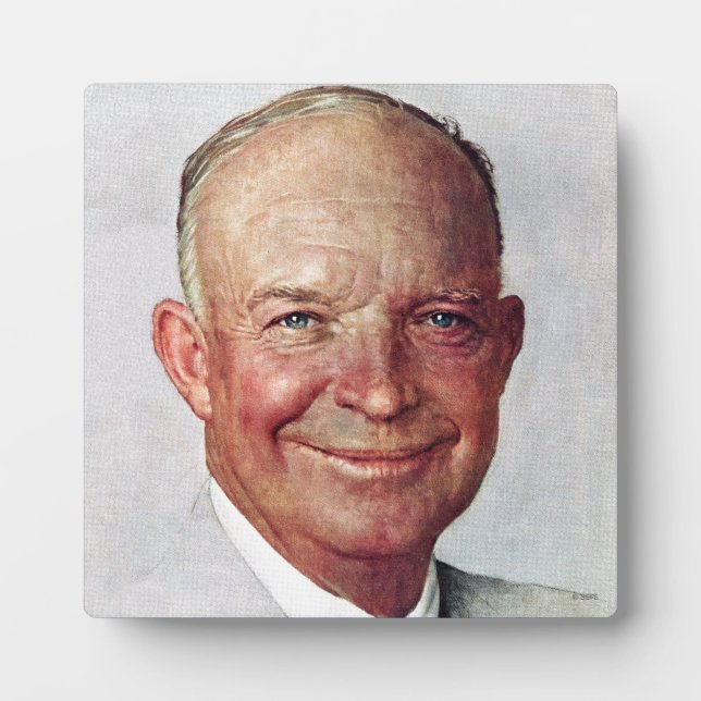 Dwight D. Eisenhower Fotoplatte (Vorderseite)