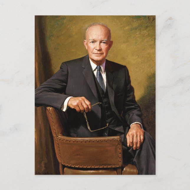 Dwight D. Eisenhower Postkarte (Vorderseite)