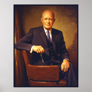 Dwight D. Eisenhower-Präsidentschafts-Porträt Poster