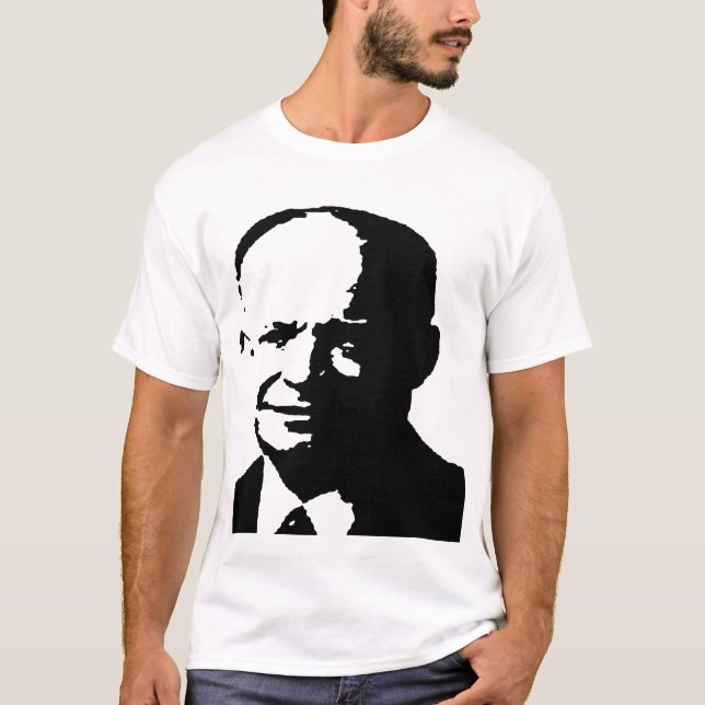 Dwight- D. EisenhowerSilhouette T-Shirt (Vorderseite)