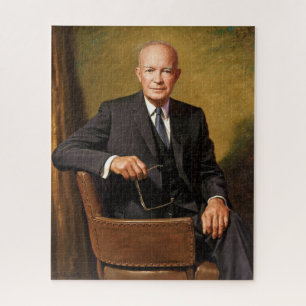 Dwight Eisenhower Amerikanischer Präsident Porträt Puzzle