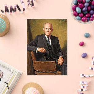 Dwight Eisenhower Präsident Weiße Haus-Porträt Acryleinladungen