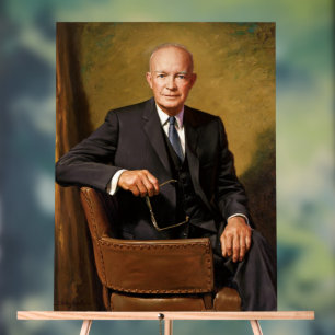 Dwight Eisenhower Präsident Weiße-Haus-Porträt Acrylschild