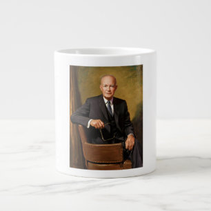 Dwight Eisenhower Präsident Weiße-Haus-Porträt Jumbo-Tasse