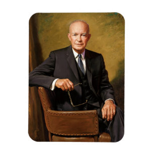 Dwight Eisenhower Präsident Weiße-Haus-Porträt Magnet