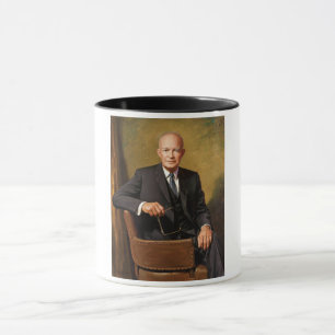 Dwight Eisenhower Präsident Weiße-Haus-Porträt Tasse