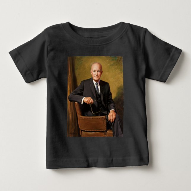 Dwight Eisenhower President White House Portrait Baby T-shirt (Vorderseite)