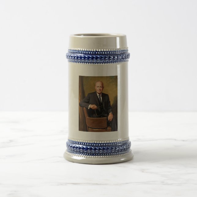 Dwight Eisenhower President White House Portrait Bierglas (Mittel)