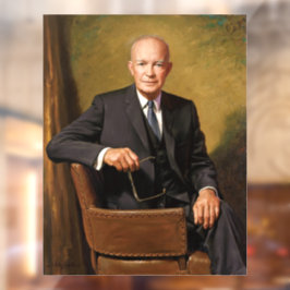 Dwight Eisenhower President White House Portrait Fensteraufkleber