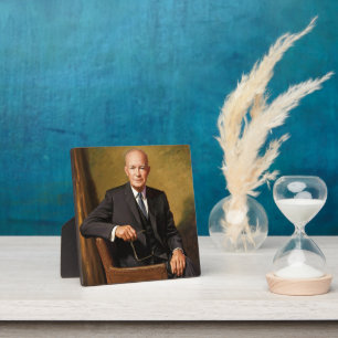 Dwight Eisenhower President White House Portrait Fotoplatte