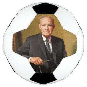Dwight Eisenhower President White House Portrait Fußball