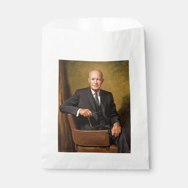 Dwight Eisenhower President White House Portrait Geschenktütchen (Vorderseite)