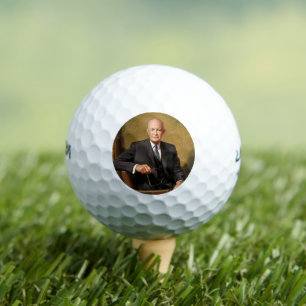 Dwight Eisenhower President White House Portrait Golfball