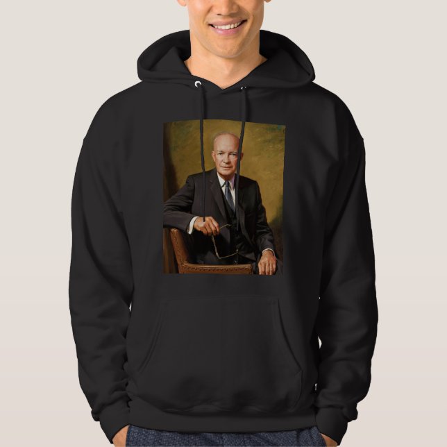 Dwight Eisenhower President White House Portrait Hoodie (Vorderseite)
