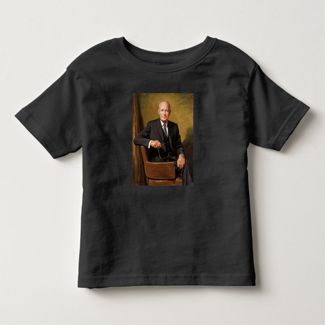 Dwight Eisenhower President White House Portrait Kleinkind T-shirt (Vorderseite)
