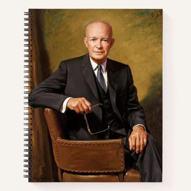 Dwight Eisenhower President White House Portrait Notizbuch (Vorderseite)