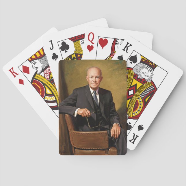 Dwight Eisenhower President White House Portrait Spielkarten (Rückseite)