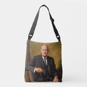 Dwight Eisenhower President White House Portrait Tragetaschen Mit Langen Trägern