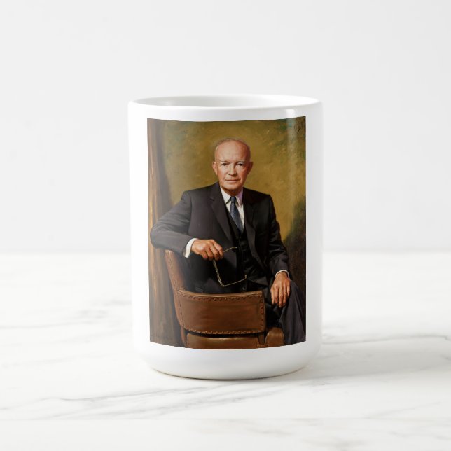 Dwight Eisenhower President White House Portrait Verwandlungstasse (Zentrum)