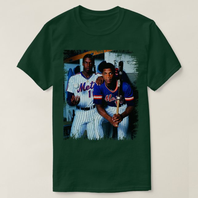 Dwight Gooden Darryl Strawberry Retro T-Shirt (Design vorne)