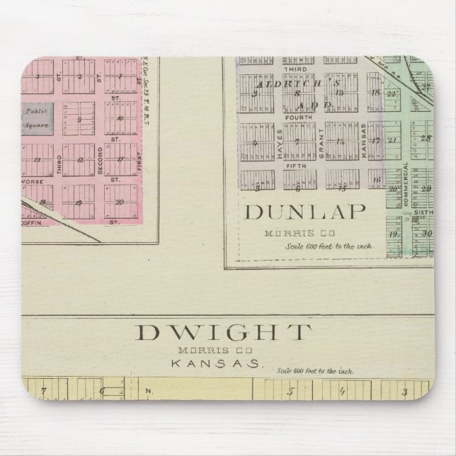 Dwight, Wilsey, Dunlap, Kansas Mousepad (Vorne)