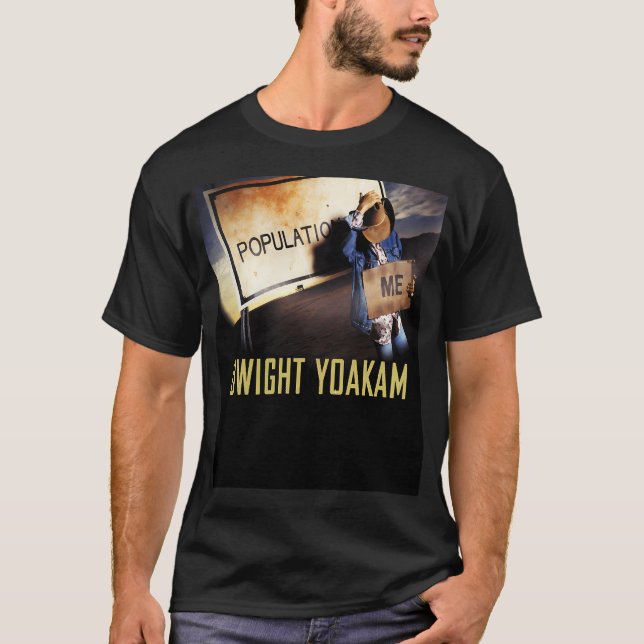 Dwight Yoakam 80er Stil Retro T-Shirt (Vorderseite)