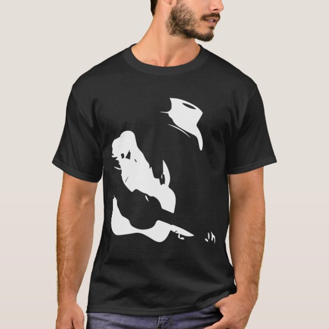 Dwight Yoakam 80er Stil Retro T-Shirt (Vorderseite)