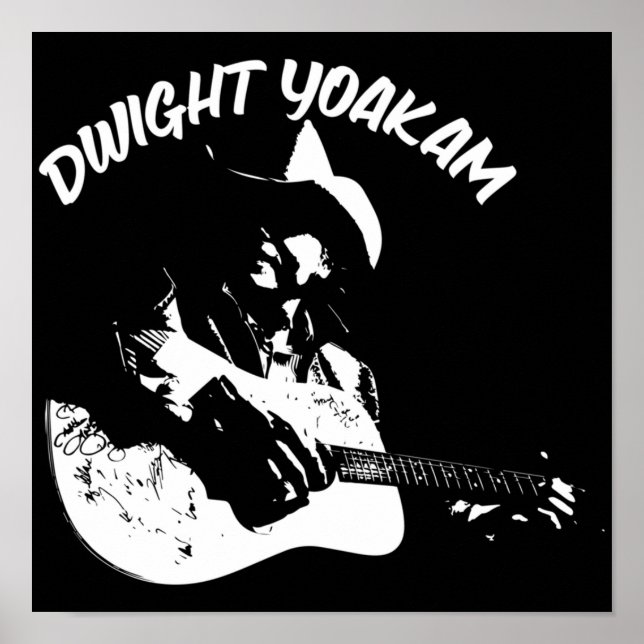 Dwight Yoakam Art and Illustration Dwight Yoakam d Poster (Vorne)