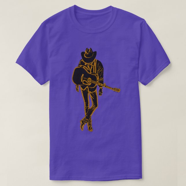 Dwight Yoakam Playing Guitar 1 T-Shirt (Design vorne)