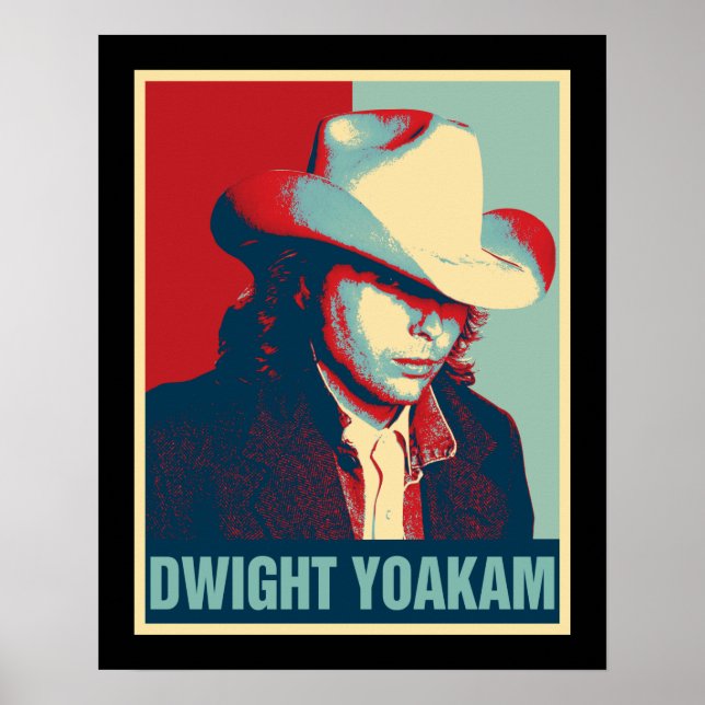 Dwight Yoakam Retro Hope Style Geschenk für Fans.p Poster (Vorne)