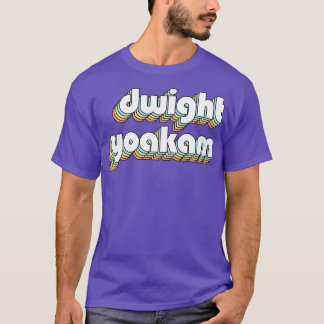 Dwight Yoakam Retro Rainbow Typografie Faded Style T-Shirt