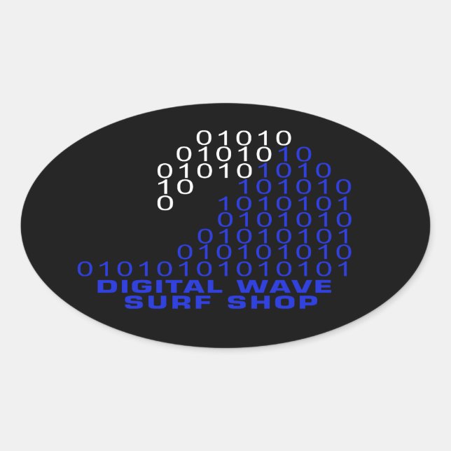 DWSS-Logo-Aufkleber Ovaler Aufkleber (Vorderseite)