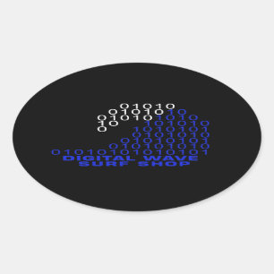 DWSS-Logo-Aufkleber Ovaler Aufkleber