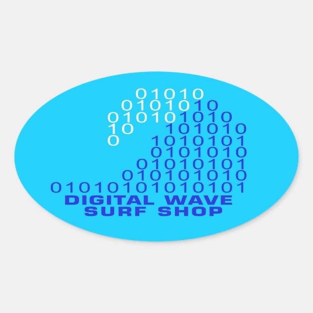 DWSS-Logo-Aufkleber Ovaler Aufkleber (Vorderseite)