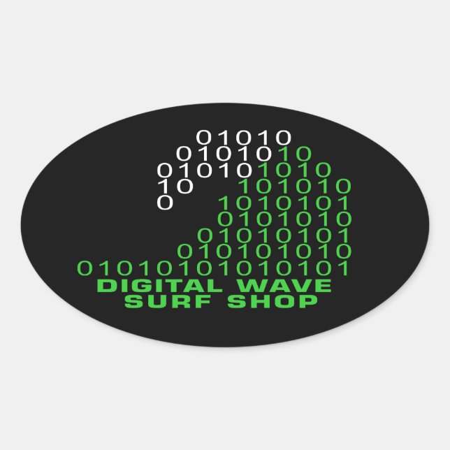 DWSS-Logo-Aufkleber Ovaler Aufkleber (Vorderseite)