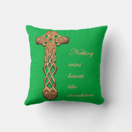 Dwynwen Nothing Wins Hearts Like Cheerfulness  Kissen