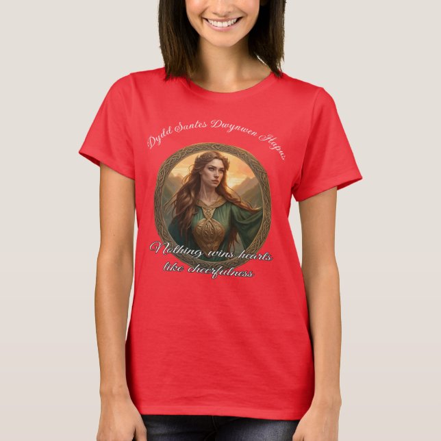 Dwynwen The Patron Saint Of Lovers T-Shirt (Vorderseite)