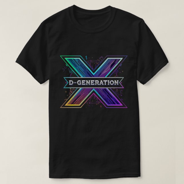 DX-Logo im Stil eines lebendigen Cartoon für trend T-Shirt (Design vorne)