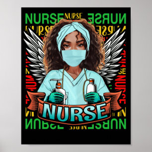 Dy Black Nurse 2022 Kostüm Schwarze Geschichte Mon Poster