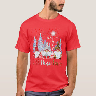 Dy Faith Hoffnung Liebe Gnom Jesus Löwenzahn Weihn T-Shirt