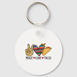 Dy Peace Liebe Taco Serape Mexican Fiesta Schlüsselanhänger