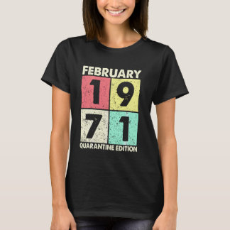 Dy Vintage Februar 1971 50. Geburtstagsfeier Kostü T-Shirt