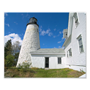 Dyce Head Leuchtturm, Castine Maine Foto Print