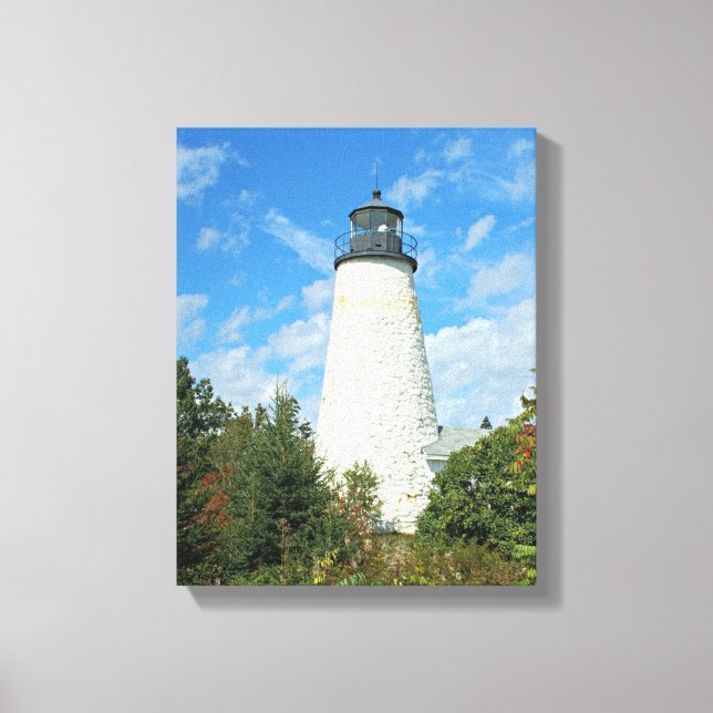 Dyce Head Leuchtturm, Maine Wrapped Canvas Print Leinwanddruck (Vorderseite)