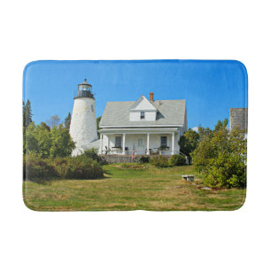 Dyce Head Lighthouse, Maine Bath Mat Badematte