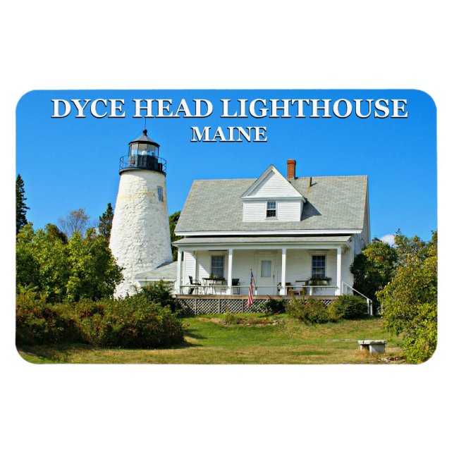 Dyce Head Lighthouse, Maine Flexi Magnet (Horizontal)