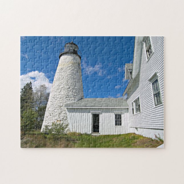 Dyce Head Lighthouse, Maine Jigsaw Puzzle (Horizontal)