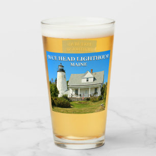 Dyce Head Lighthouse, Maine Pint Glass Glas