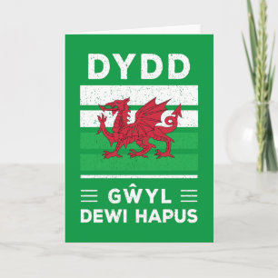 Dydd GÆDewi Hapus Happy St Davids Day 2 Karte