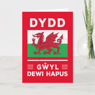 Dydd GÆDewi Hapus Happy St Davids Day 3 Karte